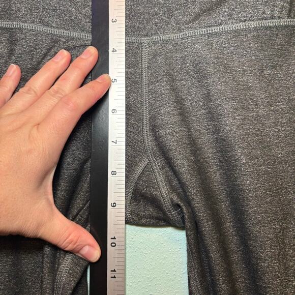 Moving Comfort Urban Gym Capri Leggings Small S Gray Ruched Ankle Tie Workout - Picture 5 of 9